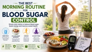 Best morning routine for blood sugar control and healthy living.