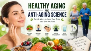 Healthy aging and anti-aging science for healthy skin and body