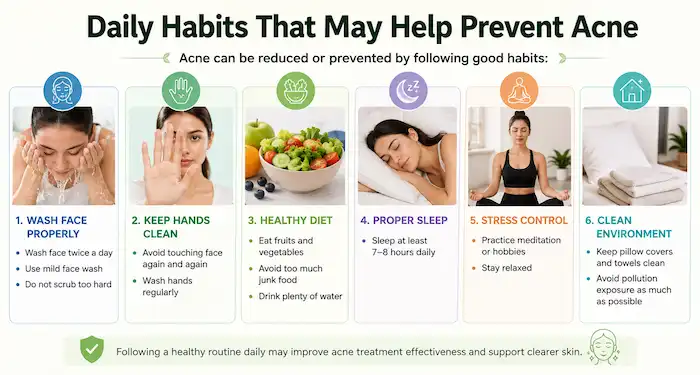 daily habits that may help prevent acne naturally and improve skin health