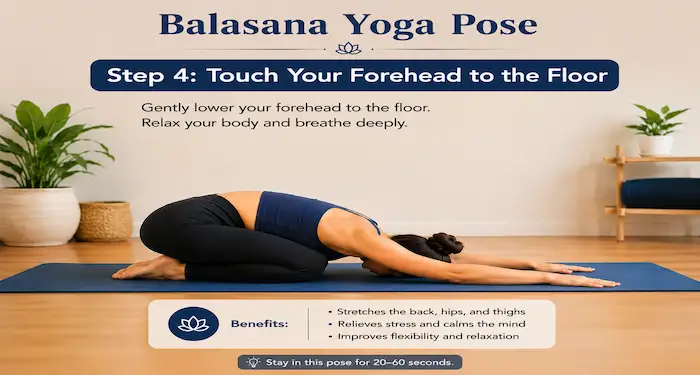 Step 4 Touch Your Forehead to the Floor