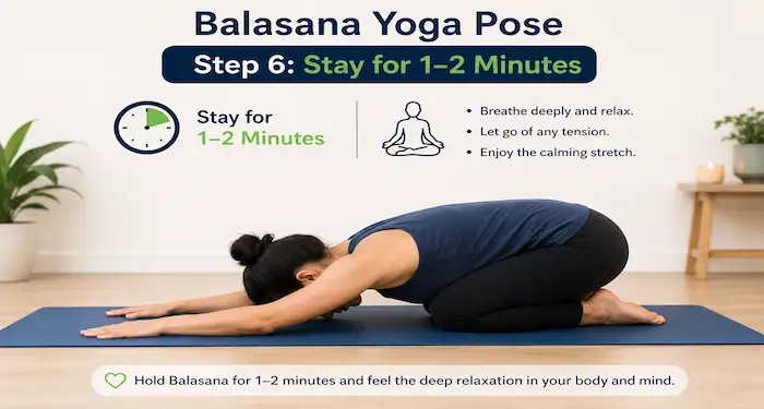 Step 6 Stay for 1–2 Minutes