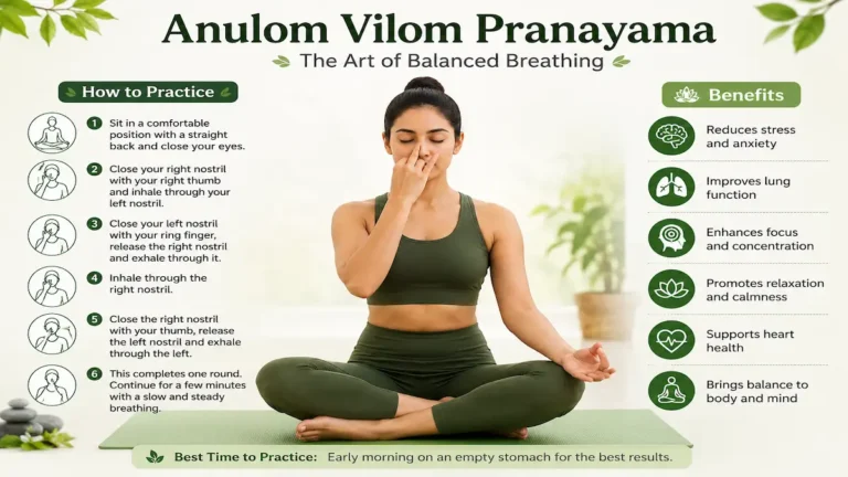 Anulom Vilom Pranayama: 10 Powerful Benefits & Steps