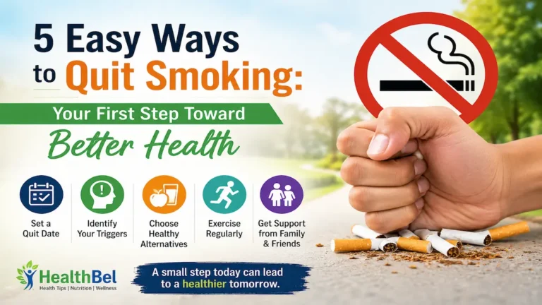 Person crushing cigarettes with hand showing 5 easy ways to quit smoking for better health and a smoke-free lifestyle
