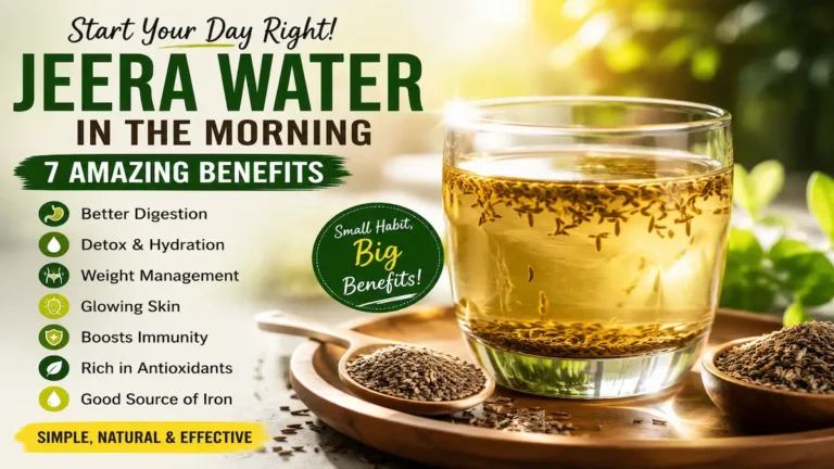 Drinking Cumin Water in the morning for better digestion, hydration, and overall health