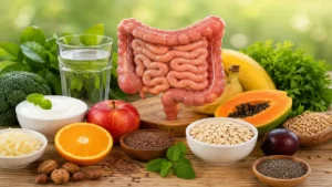 Natural Ways to Improve Digestive System for Better Health Natural ways to improve digestion with healthy foods, water intake, exercise and lifestyle habits for a healthy digestive system