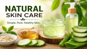 Natural Skin Care Secrets for Glowing Skin Natural Skin Care with Aloe Vera, Honey, Oatmeal, and Cucumber for Healthy Glowing Skin