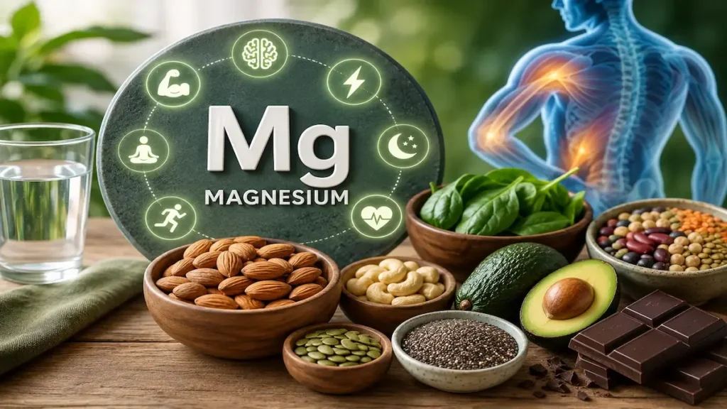 10 Signs Your Body Needs More Magnesium Signs Your Body Needs More Magnesium with healthy magnesium-rich foods.