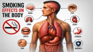 Smoking Effects on the Body 15 Dangerous Health Risks Smoking Effects on the Body infographic showing how smoking harms the lungs, heart, brain, skin, and other organs.